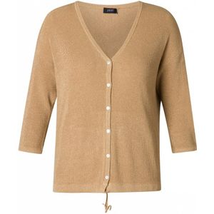 Yesta Vest beige (Maat: 48) - Effen - Halslijn: V-hals,