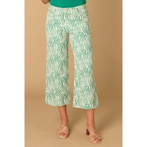 Ivy Beau - Driekwart Jeans - Grafisch Patroon - Wijde Pasvorm