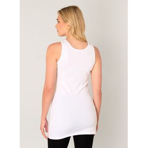 Base Level - Lange Top - Wit - Over de Heupen Vallende Lengte