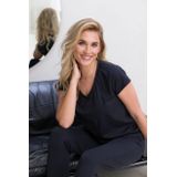 Base Level - T-shirt - Donkerblauw - V-hals