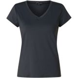 Base Level - T-shirt - Donkerblauw - V-hals