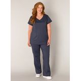 BASE LEVEL CURVY Lilly T-shirt - Donkerblauw