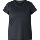 BASE LEVEL CURVY Lilly T-shirt - Donkerblauw