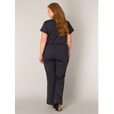 Harembroek - Zwart - Stretch - Uitlopende Pijpen