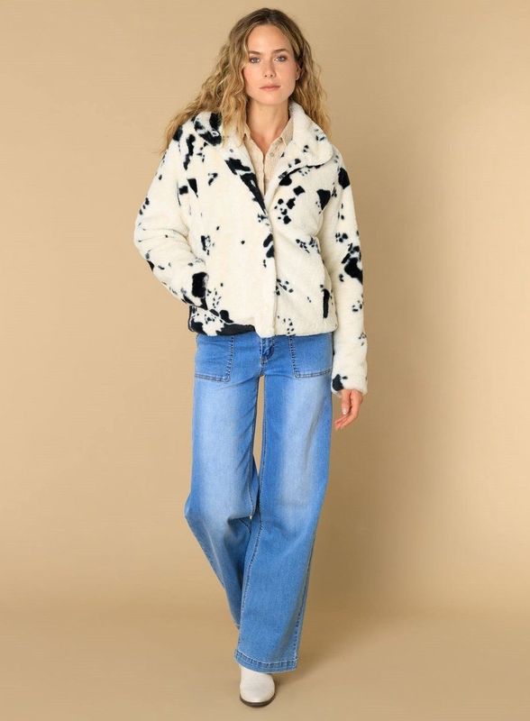 Iimitatiebont - Dierenprint - Winterjas - Polyester - Gevoerd