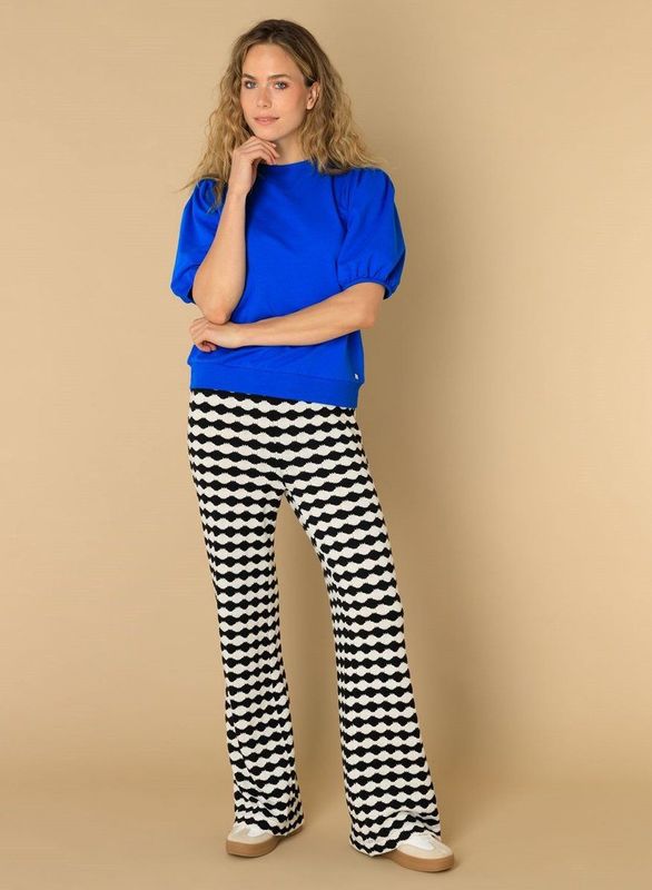 Ivy Beau - Erina - Sweater - Zacht Katoen - Pofmouwen - Ronde Hals