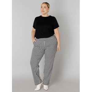 COLLETTA - Olga Bottoms - Zwart/Wit - Pantalon