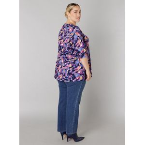 Colletta - Blousetop - Ronde Hals - Polyester - Driekwart Mouwen