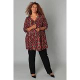 Colletta - Blouse - Multi - Rechte Mouwen - Knoopsluiting