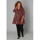 Colletta - Blouse - Multi - Rechte Mouwen - Knoopsluiting