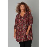 Colletta - Blouse - Multi - Rechte Mouwen - Knoopsluiting