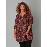Colletta - Blouse - Multi - Rechte Mouwen - Knoopsluiting