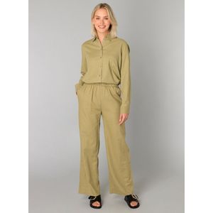 Haarlem - Casual Fit Harembroek - Soft Army - Elastische Taille