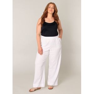 Sportbroeken - Natural White - Bovenmateriaal 55% Linnen 45% Viscose