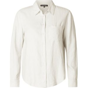 Base Level - Overhemdblouse - Natural White - Lange Mouwen - Regular Fit