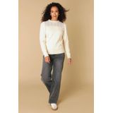 IVY BEAU - Rose Tops - Cream - Trui - Viscoseblend - Turtle Hals