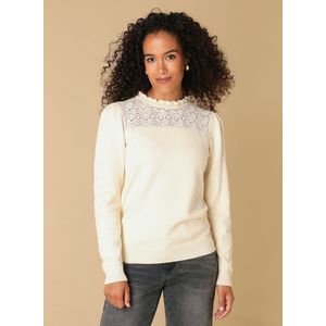 IVY BEAU - Rose Tops - Cream - Trui - Viscoseblend - Turtle Hals