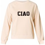 Ivy Beau - Remi - Sweater - Zacht Katoen - Lange Mouwen - Tekst 'CIAO'
