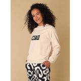 Ivy Beau - Remi - Sweater - Zacht Katoen - Lange Mouwen - Tekst 'CIAO'