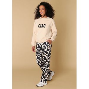 Ivy Beau - Remi - Sweater - Zacht Katoen - Lange Mouwen - Tekst 'CIAO'