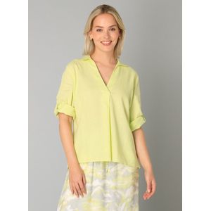 Yest - Linnen Top - Limegroen