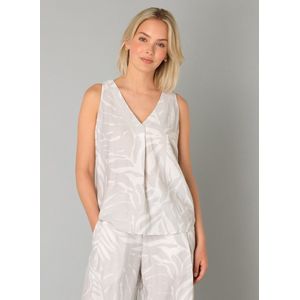 Yest - Top - Lichtgrijs - Mouwloos - V-hals