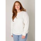Base Level - Yanara - Gebreide Trui - Ecru - Lange Mouwen