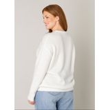 Base Level - Yanara - Gebreide Trui - Ecru - Lange Mouwen