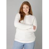 Base Level - Yanara - Gebreide Trui - Ecru - Lange Mouwen