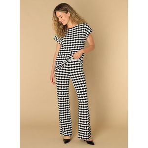 Ivy Beau - Wide Leg Regular Waist Broek - Zwart