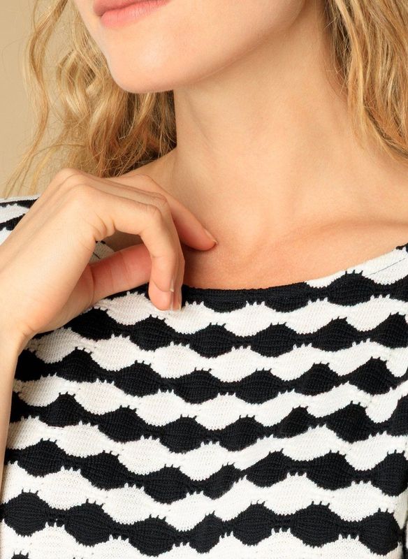 IVY BEAU - Esmee - Top - Zwart/Multi-Colour