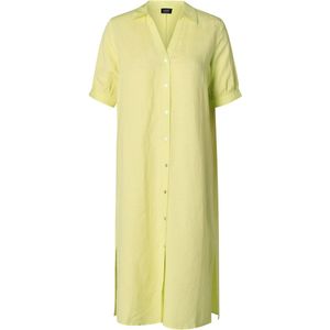 Jurk - Soft Sand - Linnen/Viscose - Recht Model - Korte Mouwen