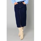 YEST - Barbara Bottoms - Donkerblauwe Denim Rok - Slim Fit