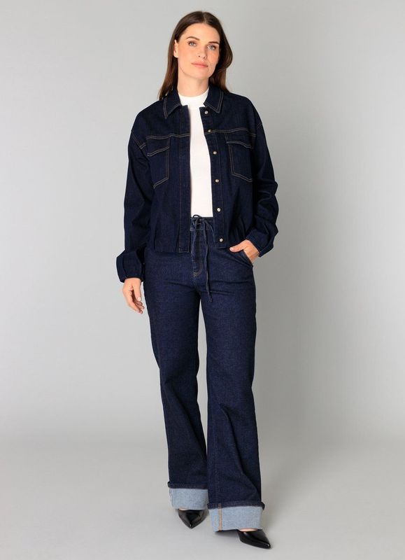 YEST - Beatrix - Denim Jack - Donkerblauw - Comfort Fit
