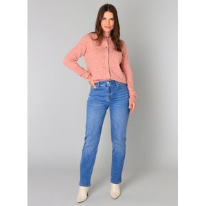 YEST - Becky Bottoms - Denim - Stone Wash Blu - Straight Fit Jeans