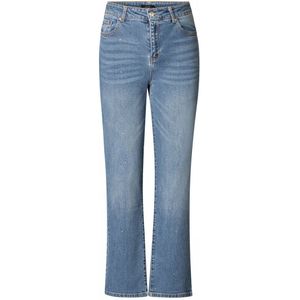 YEST - Becky Bottoms - Denim - Stone Wash Blu - Straight Fit Jeans