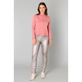 YEST - Essential Bottoms - Zilverkleurige Broek - Straight Fit