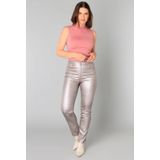 YEST - Essential Bottoms - Zilverkleurige Broek - Straight Fit