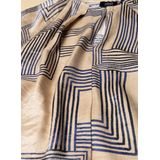 Yest - Top - Beige - Lange Mouwen - Ronde Hals met Knoopsluiting