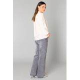 Yest - Blouse - Ecru - Driekwart Pofmouwen - Knoopsluiting