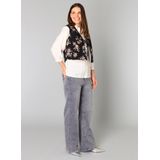 Yest - Blouse - Ecru - Driekwart Pofmouwen - Knoopsluiting