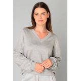 YEST - Blanka - Sweater - Lichtgrijs/Melange