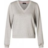 YEST - Blanka - Sweater - Lichtgrijs/Melange