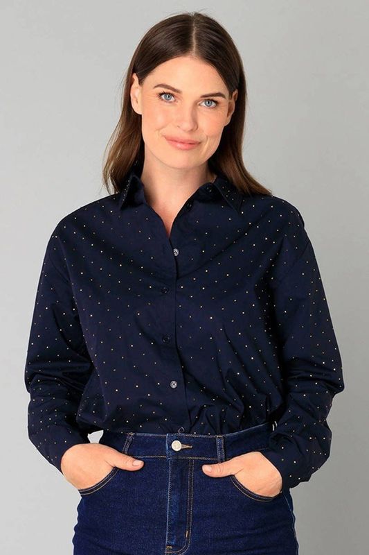 YEST - Blythe - Blousetop - Dark Navy