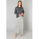 YEST - Braelyn - Pailletten Tops - Donkergrijs/Melange