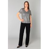 YEST - Genelia Essential Tops - Zilver - T-shirt