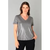 YEST - Genelia Essential Tops - Zilver - T-shirt