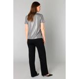 YEST - Genelia Essential Tops - Zilver - T-shirt