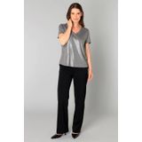 YEST - Genelia Essential Tops - Zilver - T-shirt