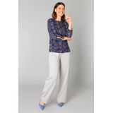 YEST - Bryn Tops - Donkerblauw/Multi Kleur - T-shirt